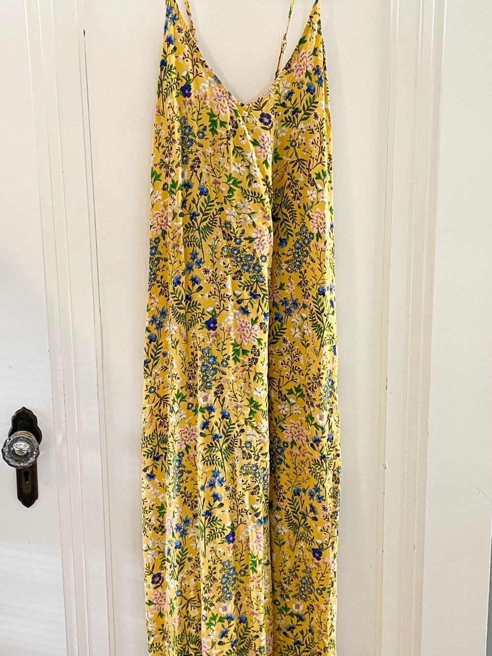 Yellow Floral maxi dress